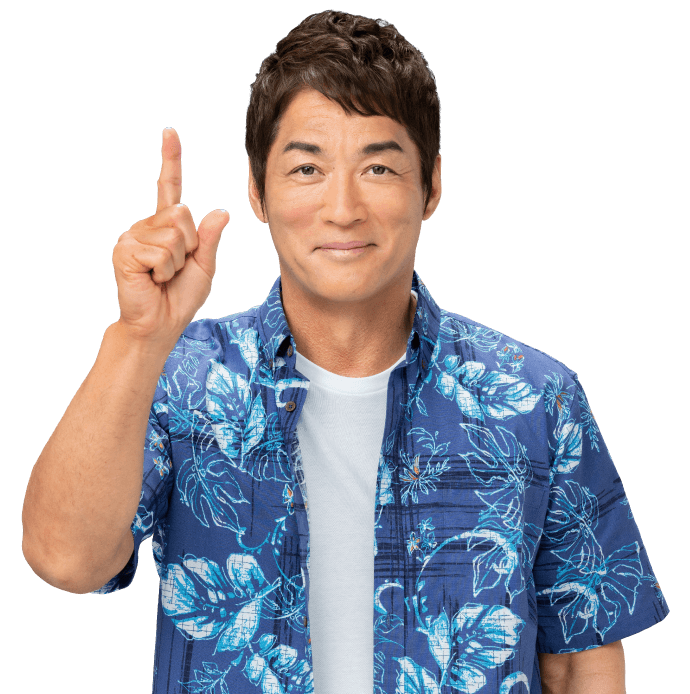 長嶋一茂さん 指差し